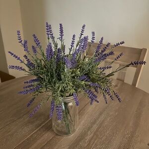 Lavender faux Florals 4 stems